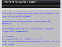 Tablet Screenshot of poele-turbo.fr
